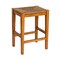 Hello Honey Willowbrook Solid Wood and Natural Woven Seagrass Rope Bar Stool